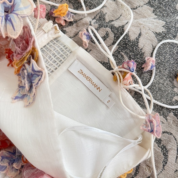 Zimmermann Postcard Floral Appliqué Dress - Picture 3 of 4